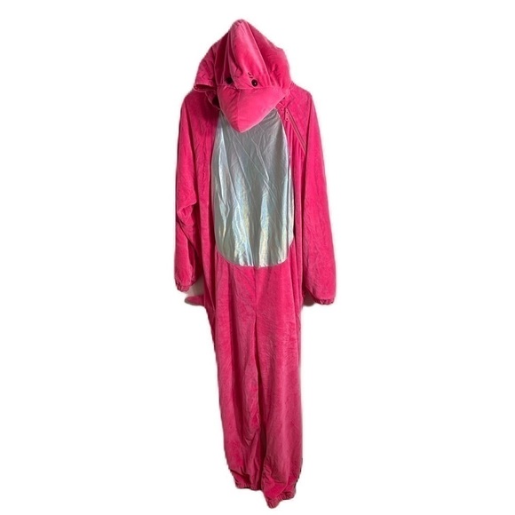 Pink Shark Jumpsuit Union Suit Large Women’s Adult Mom Mommy Momma Costume - Picture 1 of 5